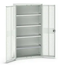 bott verso Flügeltürschrank mit Belüftung, mit 4 Fachböden, BxTxH: 1050 x 350 x 2000 mm