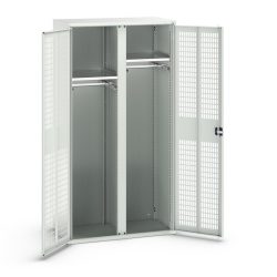 bott verso Kleiderspind mit Belüftung, mit 2 Fachböden und Trennwand, BxTxH: 1050 x550 x 2000 mm