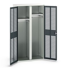 bott verso Kleiderspind mit Belüftung, mit 2 Fachböden und Trennwand, BxTxH: 1050 x550 x 2000 mm