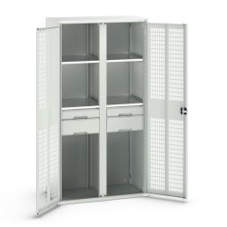 bott verso Kleiderspind mit Belüftung, mit 4 Fachböden und 4 Schubladen, BxTxH: 1050 x550 x 2000 mm