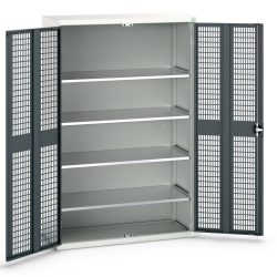 bott verso Flügeltürschrank mit Belüftung, mit 4 Fachböden, BxTxH: 1300 x 550 x 2000 mm