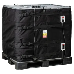 Kuhlmann IBC Container-Heizmanschette mit 2 digitalen Reglern, 1.000 l, 0-90ºC, 230 V, 2x 1.000 W, LxH 4.400 x 1.000 mm