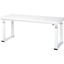 Arbeitstisch Serie adlatus 600, 2000 x 700 x 740-1140 mm, Hartlaminat-Platte