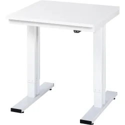 Arbeitstisch, elektrisch höhenverstellbar - Tragkraft 300 kg, Höhe 720 - 1120 mm, ESD-Melaminplatte, BxT 750 x 800 mm RAU