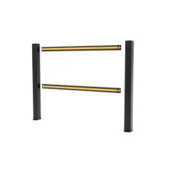 BOPLAN® Rammschutzgeländer Flex Impact® HD Light, schwarz, Innenbereich, HxL 1.145 x 1.250 mm