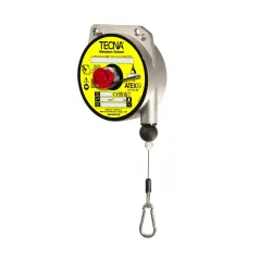 Federzug für EX-Schutzzonen, ohne Arretierung, Aluminiumgehäuse, Seilauszug 2 m, TK 2-4 kg