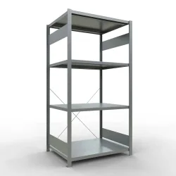 SCHULTE Fachbodenregal verzinkt mit 5 Stahlblechböden, Fachlast 330 kg, HxBxT 2.000 x 1.060 x 836 mm