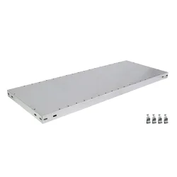 SCHULTE Lagertechnik Zusatz-Fachboden MULTIPlus 250, 1300x600 mm, 40 mm Kante, mit 4 Fachbodenträgern