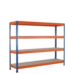 SCHULTE Weitspannregal, mit Spanplatten, GF, HxBxT 1.981 x 2.146 x 926 mm