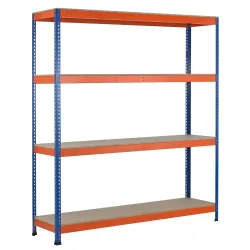 SCHULTE Weitspannregal, mit Spanplatten, GF, HxBxT 3.048 x 1.536 x 469 mm