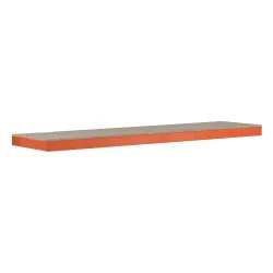 Fachboden für SCHULTE Weitspannregal, mit Spanplatten, BxT 2.450 x 621 mm, orange