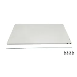 Zusatzboden für SCHULTE Aktenregal in schwarz, mit Endanschlägen, BxT 1.300 x 600 mm