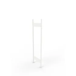 Ständerrahmen für META Fachbodenregal, geclincht, 1 Zwischenraum, HxB 2.000 x 500 mm, RAL 7035 lichtgrau