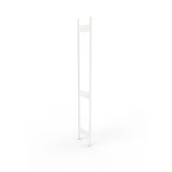 Ständerrahmen für META Fachbodenregal, geclincht, 2 Zwischenräume, HxB 3.000 x 400 mm, RAL 7035 lichtgrau