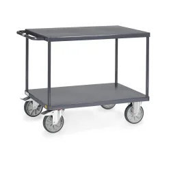 fetra® ESD-Tisch- und Montagewagen mit Stahlblechböden à 1.000 x 600 mm
