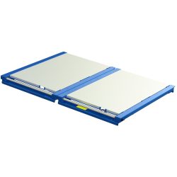 XL-Palettenauszug, Tragkraft 1.200 kg, 70 % Auszugstiefe, BxT 1.700 x 1.200 mm, mit Stahlboden