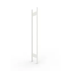 Ständerrahmen für META Fachbodenregal, geclincht, 1 Zwischenraum, HxB 2.200 x 300 mm, RAL 7035 lichtgrau