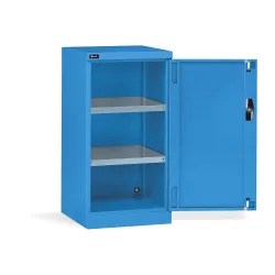 Fami PERFOM Flügeltürschrank, 2 Fachböden, HxBxT 1.000 x 512 x 555 mm, lichtblau