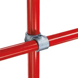 Kreuzverbinder mit 2 Durchgängen, Aussen-Ø Rohr 60,3 mm