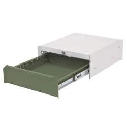 Bedrunka+Hirth Unterbauschrank mit 1 Schublade für Arbeitsplatzsystem Tisch, HxBxT 140 x 370 x 400 mm, resedagrün