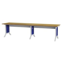 Bedrunka+Hirth Arbeitsplatzsystem-Set, 2-teilig, elektrische Höhenverstellung, enzianblau