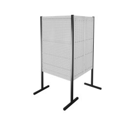 Kappes RasterPlan 2 Loch-/2 Schlitzplatten, Doppelfeld 90°, H 1.500 mm, enzianblau