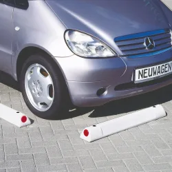URBANUS Parkstopp- und Leitbalken, weiss, Länge 900 mm