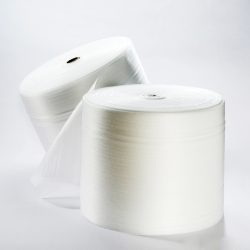 Polstermaterial aus PE-Schaumfolie, perforiert, Rolle, Stärke 1 mm, 500 lfm