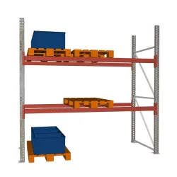 META MULTIPAL Palettenregal, Fachlast 1470 kg, 9 Palettenplätze, 2,7 m Höhe, 1 Feld