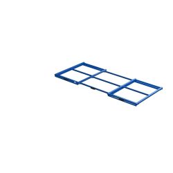 XL-Palettenauszug, Tragkraft 400 kg, 70 % Auszugstiefe, BxT 2.600 x 1.200 mm