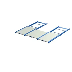 XL-Palettenauszug, Tragkraft 400 kg, 100 % Auszugstiefe, BxT 2.600 x 1.200 mm, mit Stahlboden
