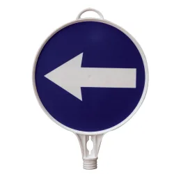 Hinweisschild Richtungspfeil, links, rund, ø 280 mm