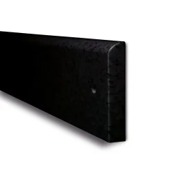 MORAVIA Prallschutz für Wände, zum Montieren, HxB 200 x 20 mm, Länge 2.060 mm, schwarz