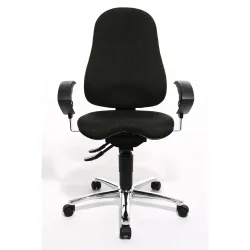 Topstar® Bürodrehstuhl Ortho 10, höhenverstellbare Armlehnen, anthrazit