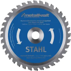 METALLKRAFT Metallkreissägeblatt STA D.355mm B.2,4mm HM Bohrungs-D.25,4mm Z.80
