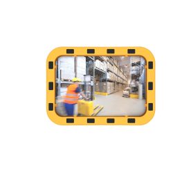 Industriespiegel, rechteckig, HxBxT 400 x 600 x 50 mm Dan-MIRROR