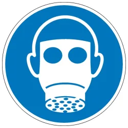 Gebotsschild Atemschutz benutzen, Hygiene und Abstand Aluminium (Ø) 200 mm ISO 7010 1 St.