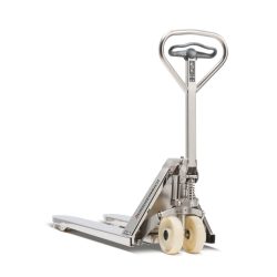 Jungheinrich? Edelstahl-Handhubwagen AM I20p, Professional-Ausführung, Tragfähigkeit 2.000 kg, Gabellänge 970 mm, Polyurethan