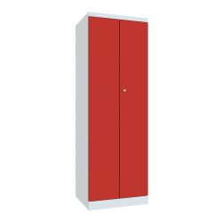 PAVOY Kleiderspind HxBxT 1.800 x 600 x 500 mm, feuerrot, lichtgrau