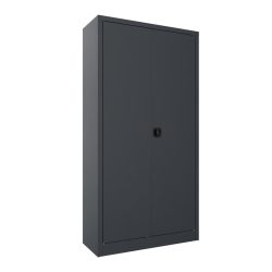 PAVOY Grossraum-Flügeltürschrank, 4 Fachböden, HxBxT 1.950 x 1.000 x 400 mm, anthrazitgrau, anthrazitgrau