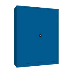 PAVOY Grossraum-Flügeltürschrank, 4 Fachböden, HxBxT 1.950 x 1.500 x 500 mm, enzianblau, enzianblau