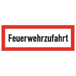 SafetyMarking 12.2650 Hinweisschild Feuerwehrzufahrt Aluminium (B x H) 594 mm x 210 mm 1 St.