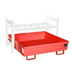 Bauer® Fassregal-Auffangwanne FRA-3, lackiert, Feuerrot