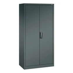 C+P Putzmittelschrank 6 Fächer + Kleiderstange, HxBxT 1.950 x 930 x 500 mm, anthrazitgrau, anthrazitgrau