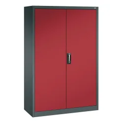 C+P Werkzeugschrank, Schubladen 4x86 + 2x174 mm, 6 Böden, Breite 1.200 mm, anthrazitgrau, rubinrot