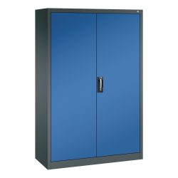 C+P Werkzeugschrank, Schubladen 4x86 + 4x174 mm, 6 Böden, Breite 1.200 mm, anthrazitgrau, enzianblau