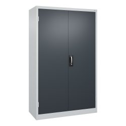 Werkstatt-Schwerlastschrank, Breite 1200 mm, Tiefe 500 mm, Tür anthrazit C+P