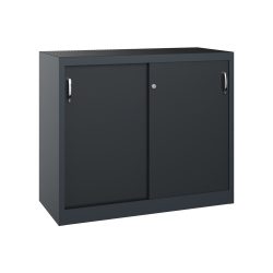 C+P Werkstatt-Beistellschrank mit 1 Fachboden, HxBxT 1.000 x 1.200 x 500 mm, anthrazitgrau, schwarzgrau