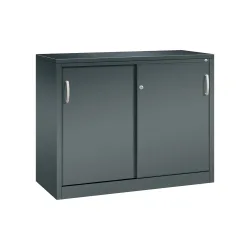 C+P Werkstatt-Beistellschrank mit 1 Fachboden, HxBxT 1.000 x 1.200 x 500 mm, anthrazitgrau, anthrazitgrau