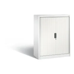 C + P Rollladenschrank Omnispace, 3 OH, abschliessbar, B 1000 x T 420 x H 1230 mm, Stahl/Kunststoff, verkehrsweiss